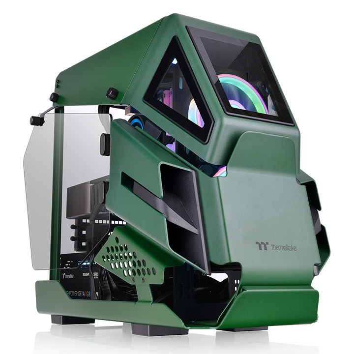 THERMALTAKE AH T200 RACING  GREEN CA-1R4-00SCWN-00 Gaming Micro-Tower PC Kasası