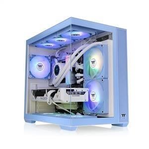 THERMALTAKE HYDRANGEA VIEW 380 GAMING MID-TOWER PC Kasası Mavi CA-1Z2-00MFWN-00