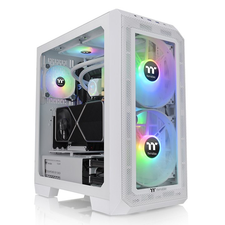 THERMALTAKE VIEW 300MX CA-1P6-00M6WN-00 2-20CM ARGB Fanlı Gaming Mid-Tower PC Kasası Beyaz