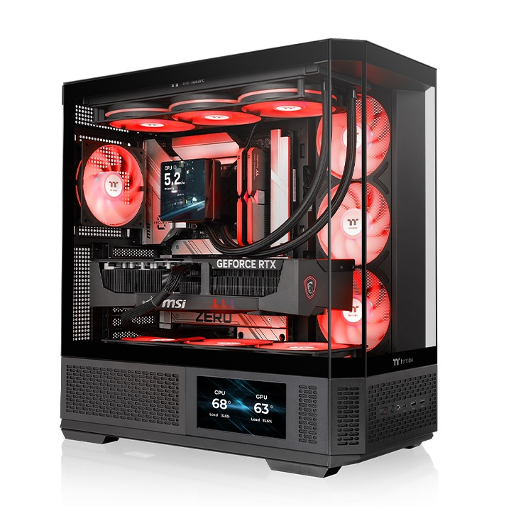 THERMALTAKE VIEW 370 TG CA-11N-00M1WN-00 4-ARGB Fanlı Gaming Mid-Tower PC Kasası