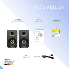Thonet & Vander KUMPEL 2.0 50W Siyah Speaker - 2.0 Sistem - 50W RMS