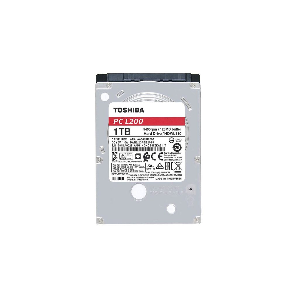 TOSHIBA L200, Notebook HDD, HDWL110UZSVA, 2.5