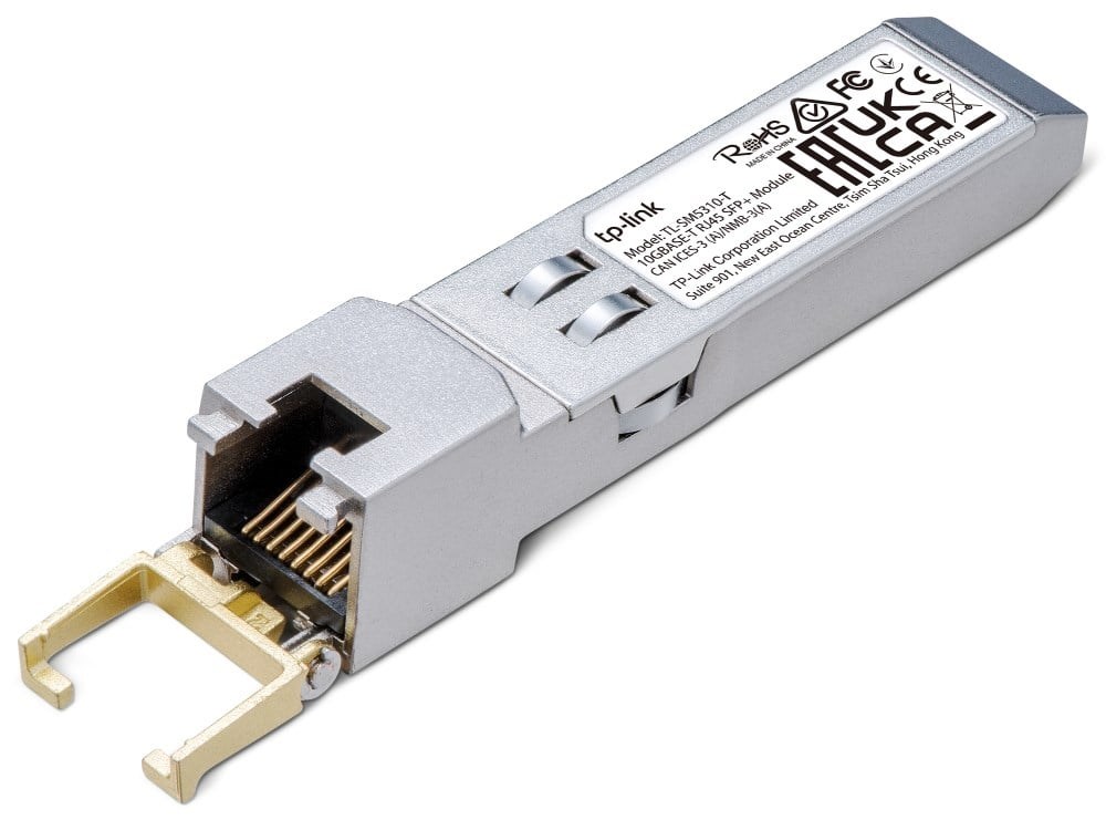 TP-LINBK TL-SM5310-T 10G BASE-T RJ45 SFP+ Bakır Alıcı-Verici (Transceiver) Modülü