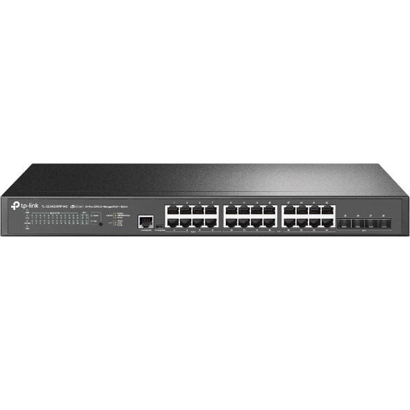 TP-LINK 24port 16port PoE 500w 4-SFP 10GbE / 2.5GbE Yönetilebilir Switch SG3428XPP-M2