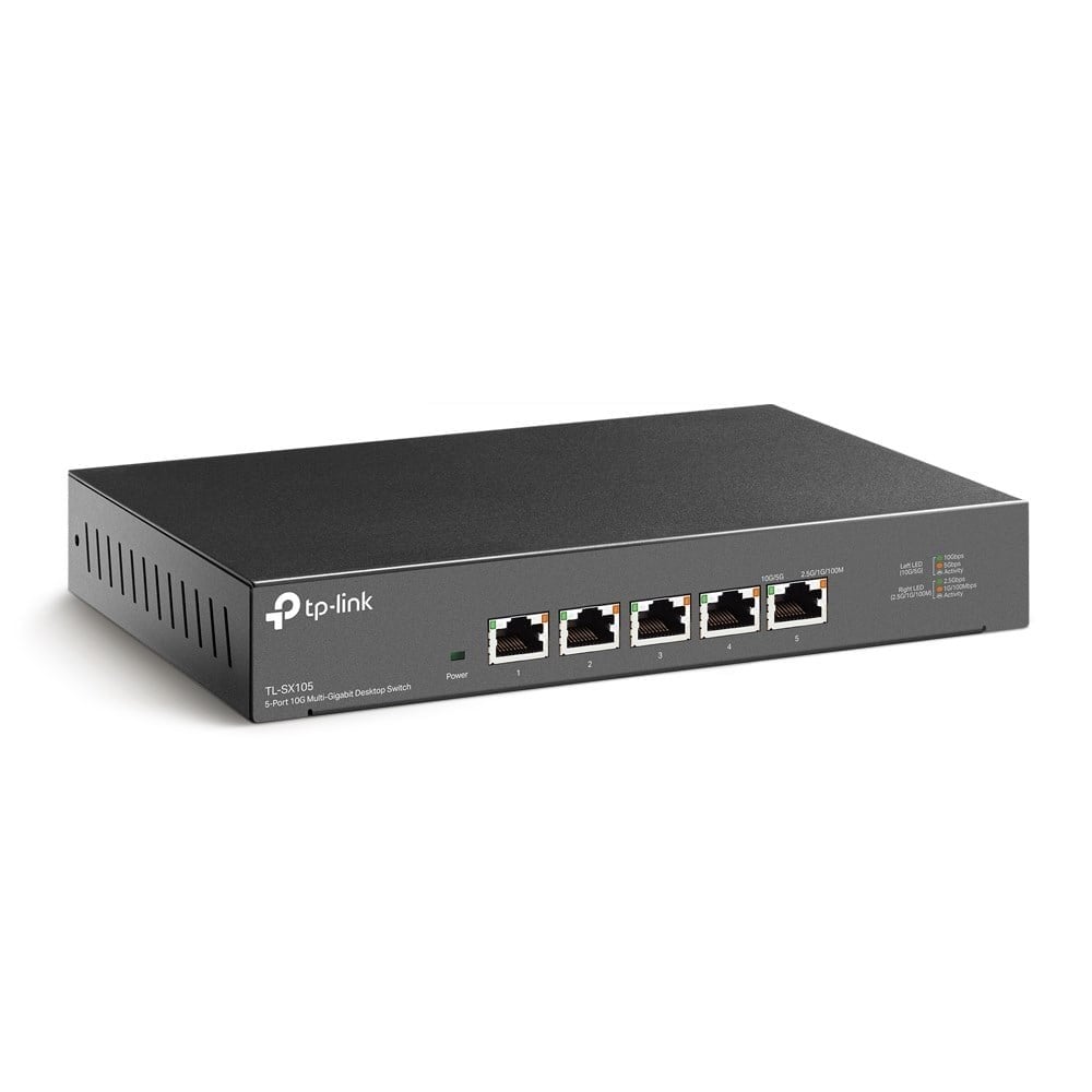 TP-LINK 5port 10GbE Yönetilemez Switch TL-SX105