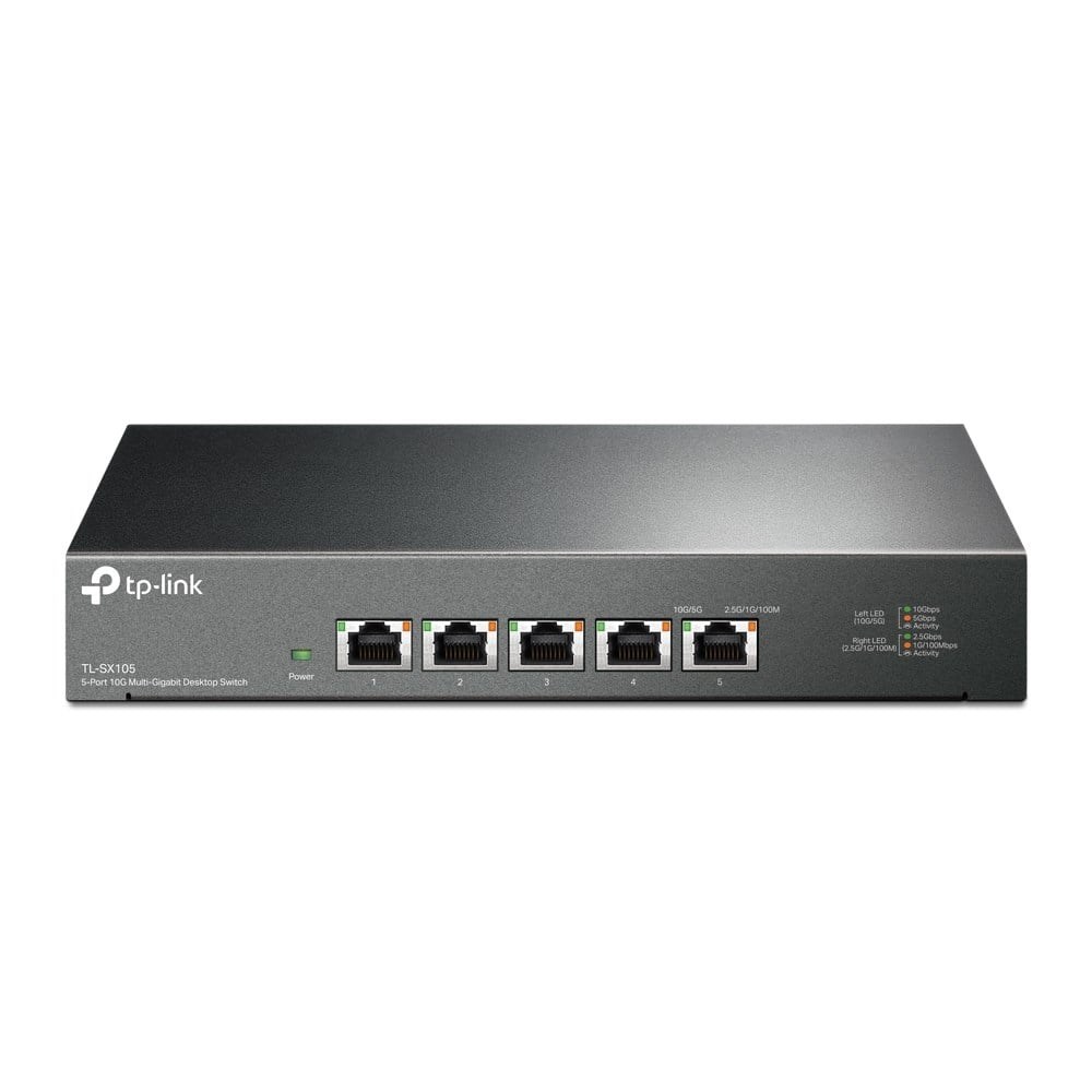 TP-LINK 5port 10GbE Yönetilemez Switch TL-SX105