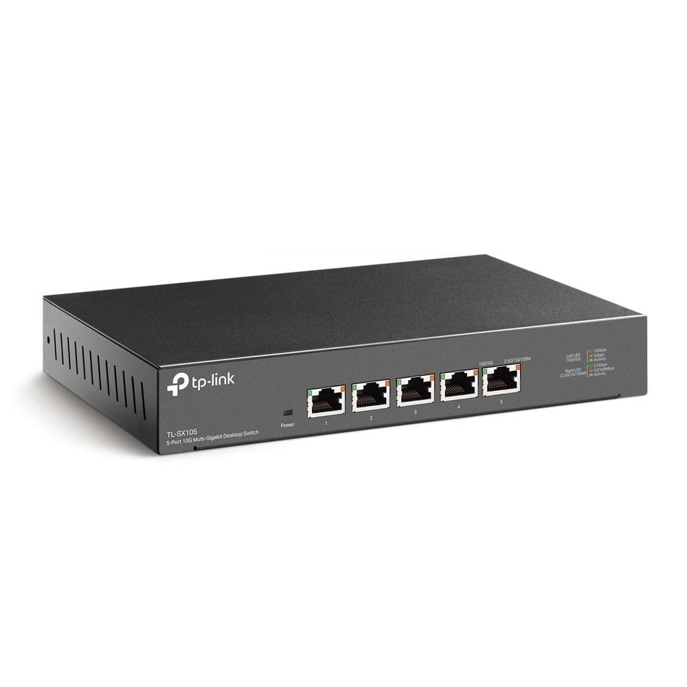 TP-LINK 5port 10GbE Yönetilemez Switch TL-SX105