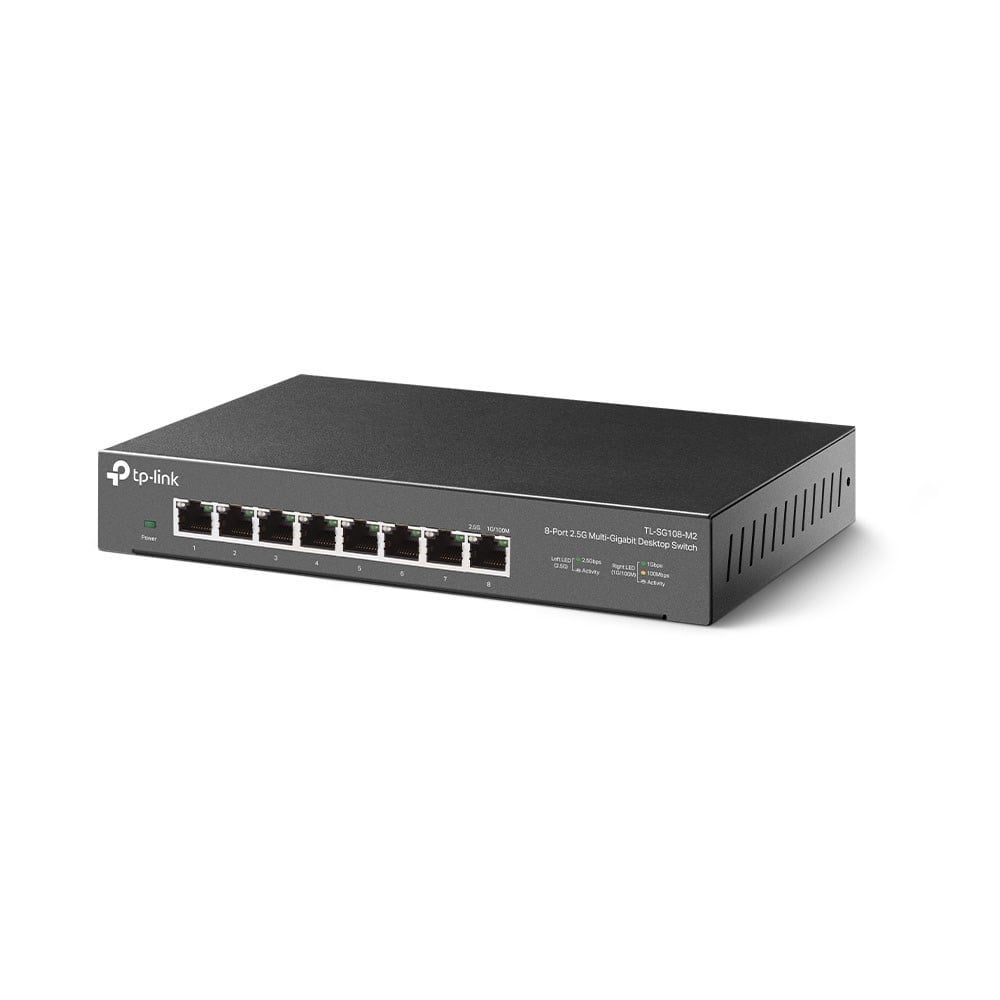 TP-LINK 8port 2.5GbE Yönetilemez Switch TL-SG108-M2