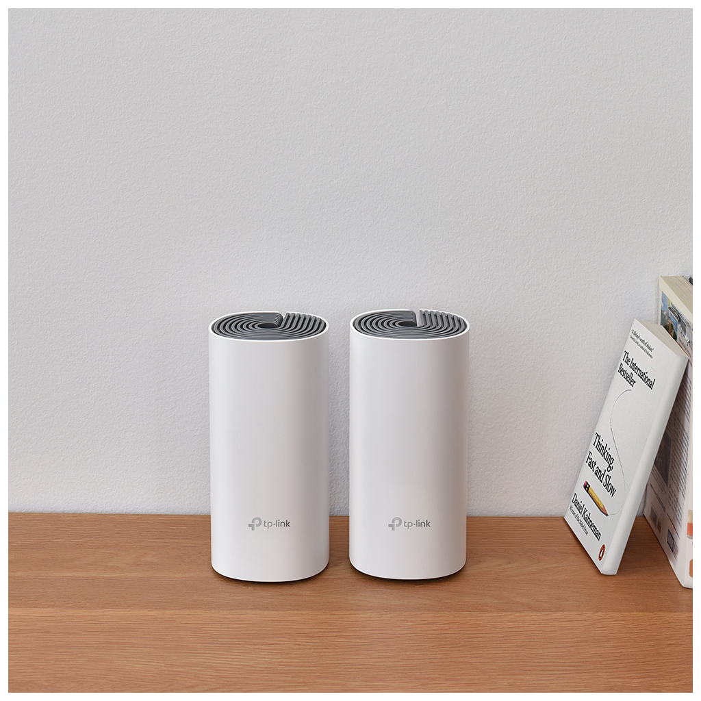 TP-LINK DECO-E4, AC1200, İkili Mesh, 1200Mbps, Dual Band, 2Port Megabit Lan, 260m2 kapsama Alanı, Router, Geniş Alan İnternet Ağı Sağlayıcısı