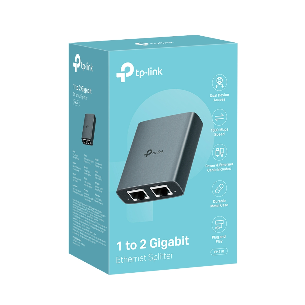 TP-LINK EH210 2port Gigabit Ethernet Splitter