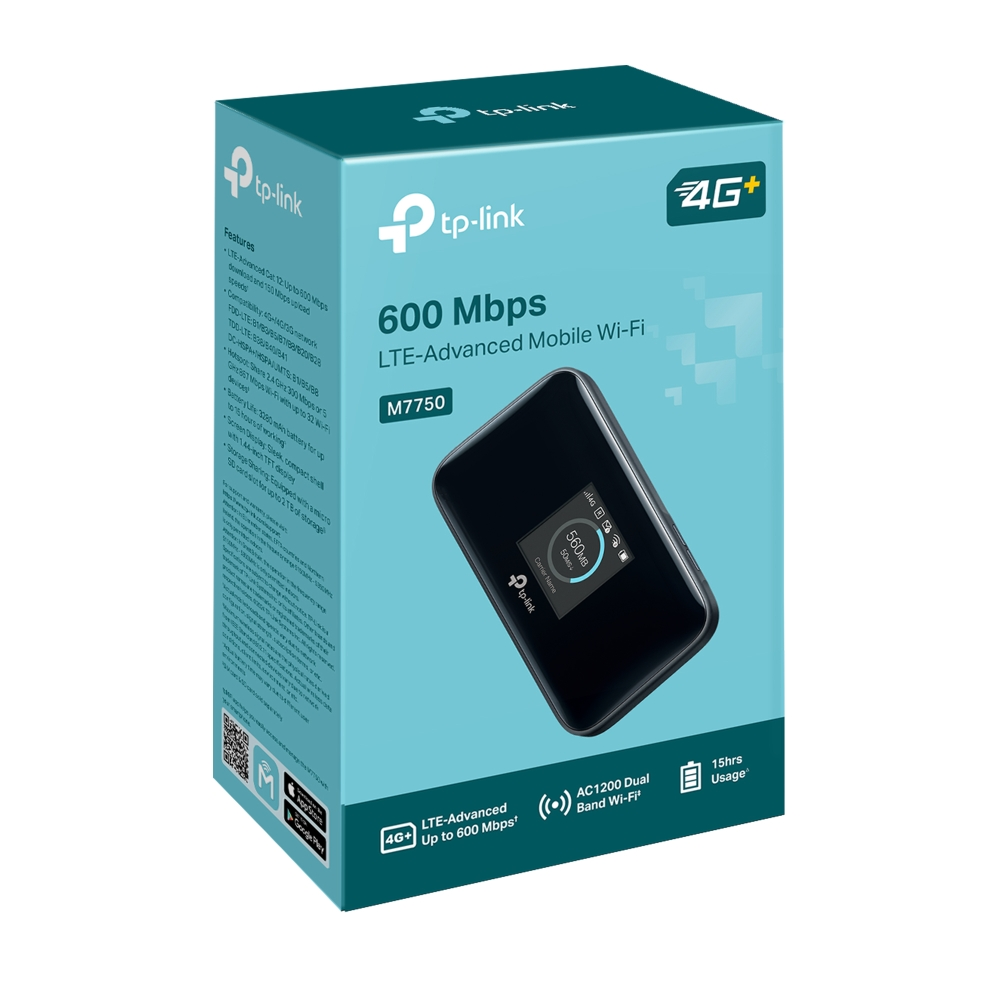 TP-LINK M7750 4G LTE Wıfı5 AC867 Taşınabilir MObil Modem Bataryalı