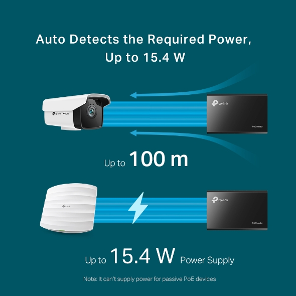 TP-LINK Omada TL-POE150S IEEE 802.3af PoE (Power over Ethernet) Enjektör / Adaptör