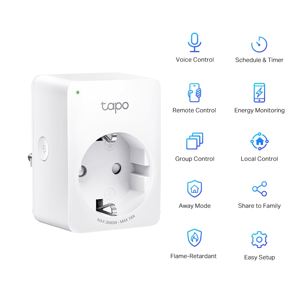 TP-LINK TAPO P110 Mini Akıllı Wi-Fi Priz  1-li paket