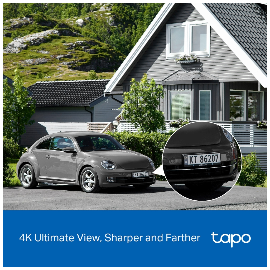 TP-LINK Tapo TC92 KIT (C660 KIT), 4K, 8,0Mpix, Dış Mekan, IP65, WiFi, 12Mt. Renkli Gece Görüşü, İki Yönlü Ses, Yapay Zeka Destekli, Güneş Enerjili Güvenlik Kamerası Kiti