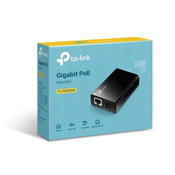 TP-LINK TL-POE150S GIGABIT 48VOLT 15.4WATT PoE Adaptör