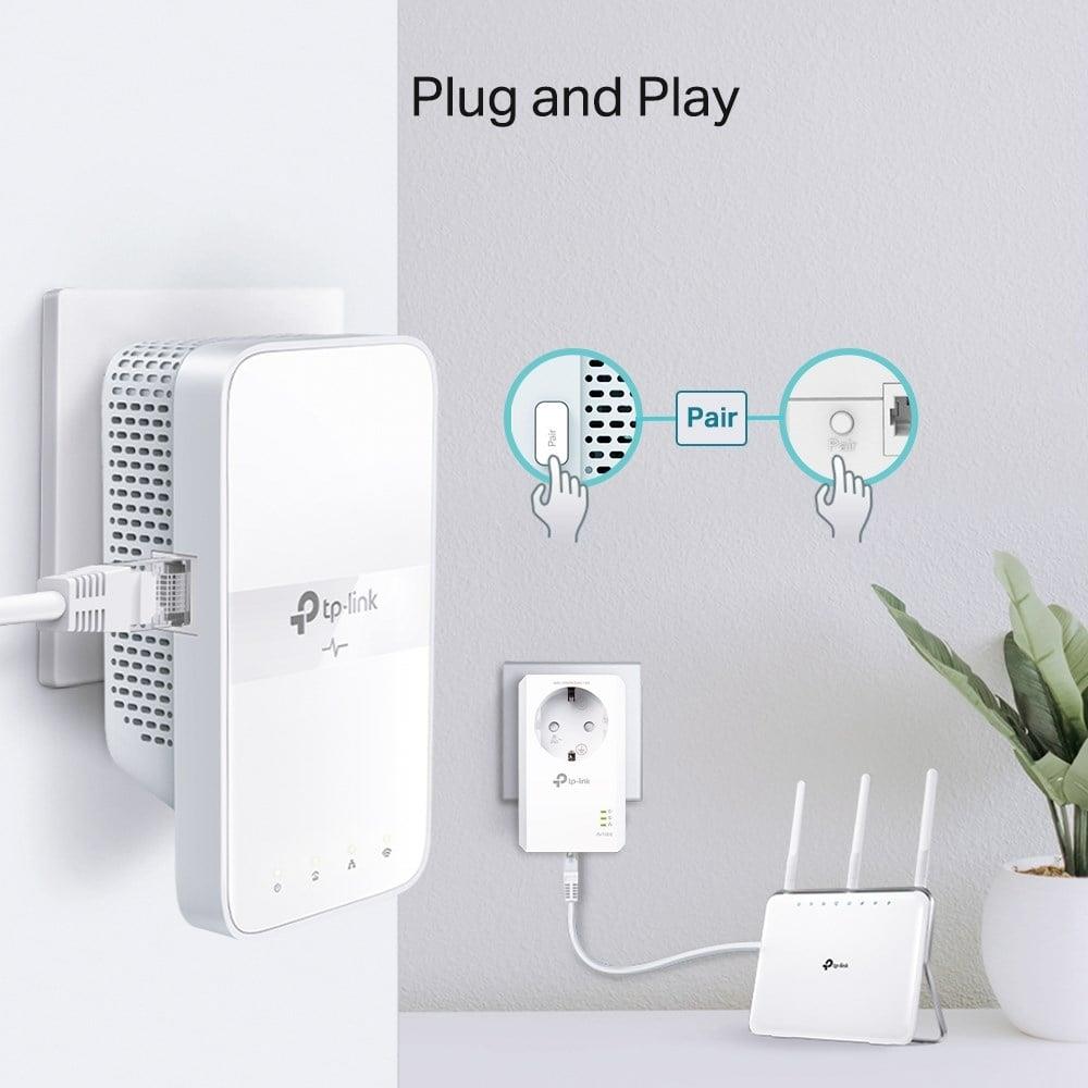 TP-LINK TL-WPA7617 KIT 1000 Mbps AV1000 PowerLine Ağ Adaptörü