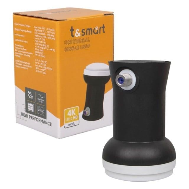 T&Smart 0.3dB Ultra HD 4K Universal Tekli Lnb