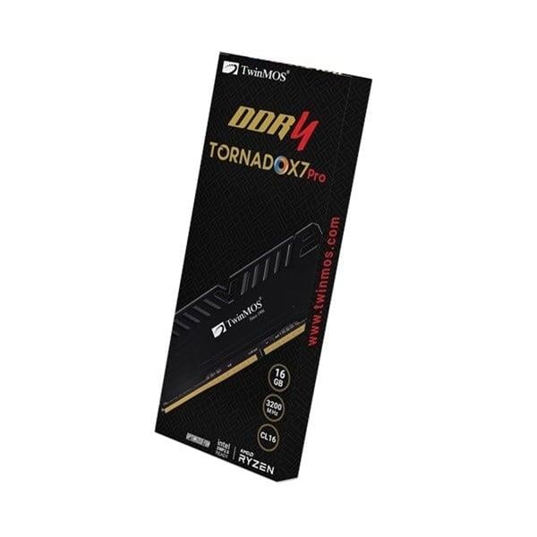 TWINMOS 16GB DDR4 3200MHZ CL16 PC RAM TORNADO X7 PRO TMD416GB3200D16BKX7P