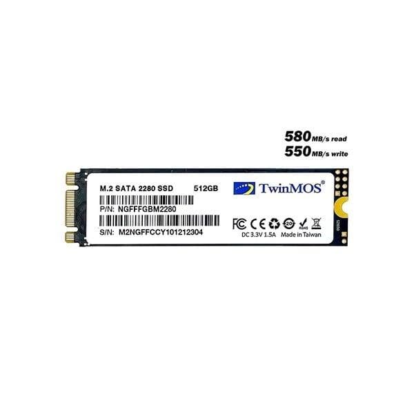 TWINMOS 512GB NGFFFGBM2280 580- 550MB/s M2 Sata Disk