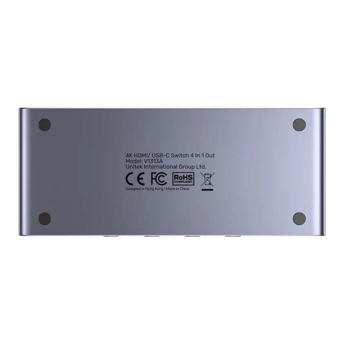 UNITEK 4K HDMI/USB-C SWITCH 4IN1OUT(V1313AGY01-EU)