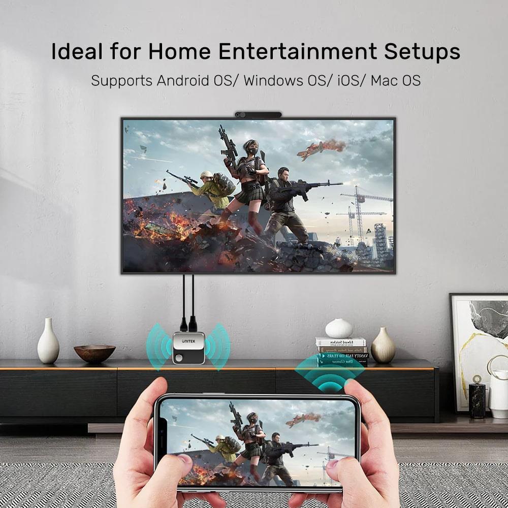 UNITEK 4K KABLOSUZ GÖRÜNTÜ AKTARICI (V1162B)