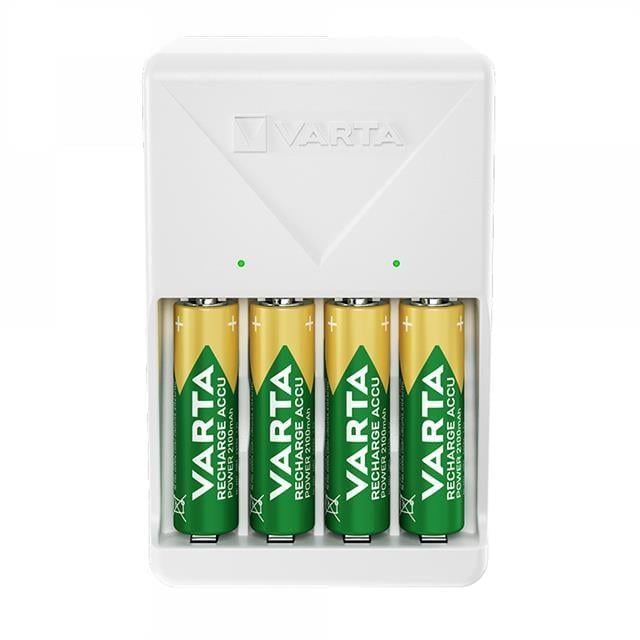Varta 4XAA 2100 Mah Pilli Beyaz Plug Pil Şarj Ci̇hazı
