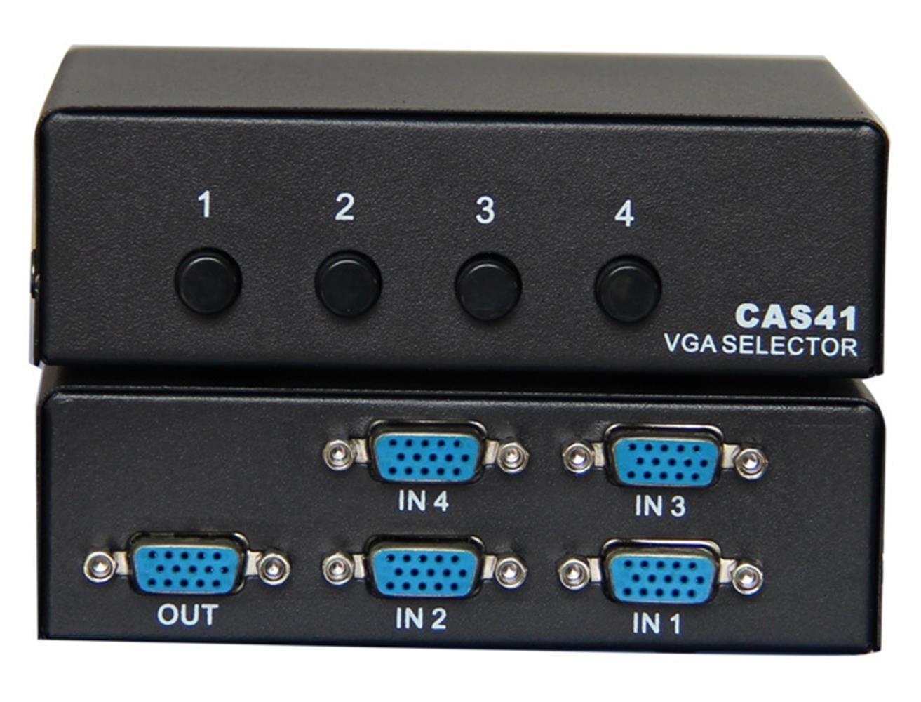 Vcom DD174 4-1 Port Manuel 350MHz Metal Vga Switch