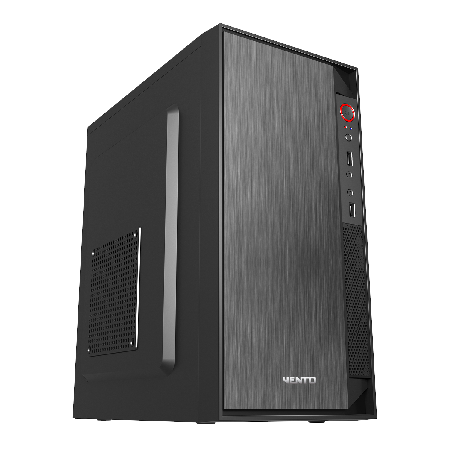VENTO 350W VS119S Standart Micro ATX PC Kasası Siyah