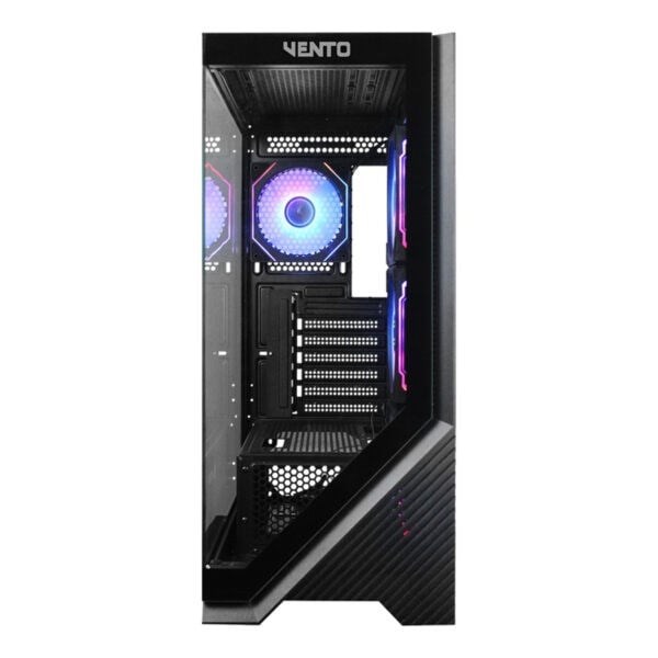 VENTO VG4202FLA 1000W 80+ GOLD 4x12CM ARGB FAN E-ATX TEMPERLİ CAM 2xUSB2.0/1xUSB3.0 SİYAH GAMING KASA