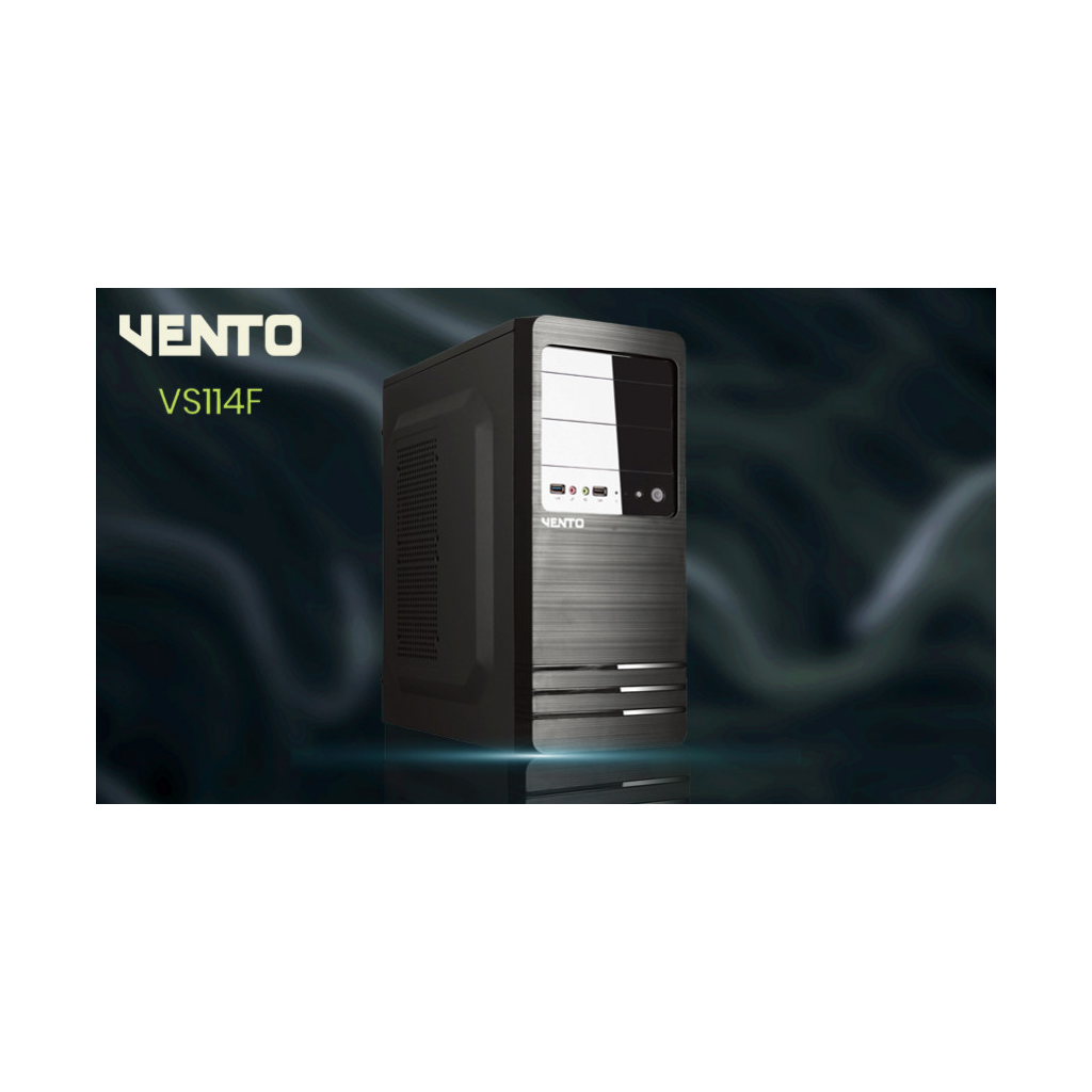 VENTO VS114F Mid Tower, Peak 400W Siyah, Kurumsal KASA