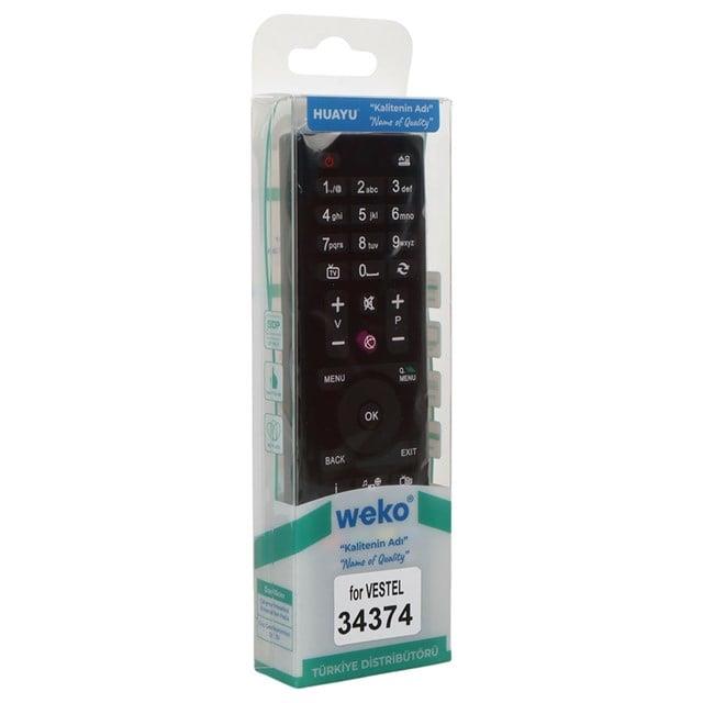 Vestel 40042 - 34375 / Seg RC4870 - RC4875 / Regal 43R6550 Yuvarlak Göbek Mini Lcd Tv Kumanda