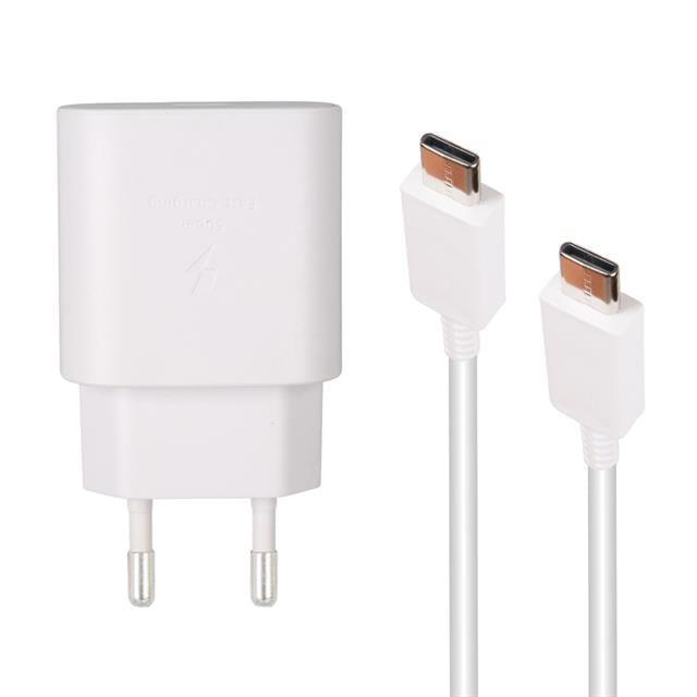 Weko WK-27878 Note10 Beyaz 25 Watt Şarj Başlık Adaptörü + Type-C To Type-C Kablo