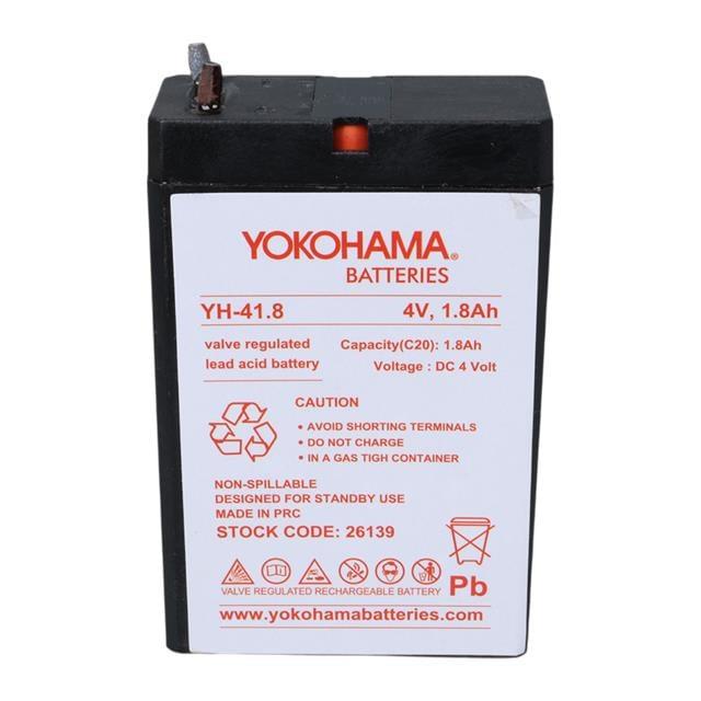 Yokohama YH-41.8 4 Volt - 1.8 Amper Akü (50x76x22 mm)
