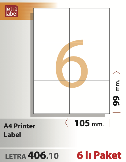 LETRA 406.10 ( 6 lı )
