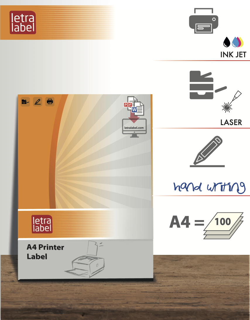Tabaka EtiketlerLETRA 402.10 - 100 Lü 6 Paket