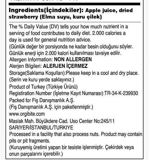 Kuru Vişne 70 gr Orgibite