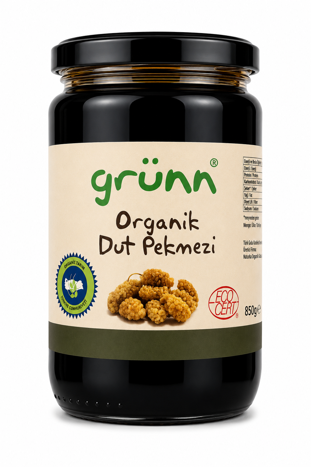 Organik Dut Pekmezi 850gr Grünn