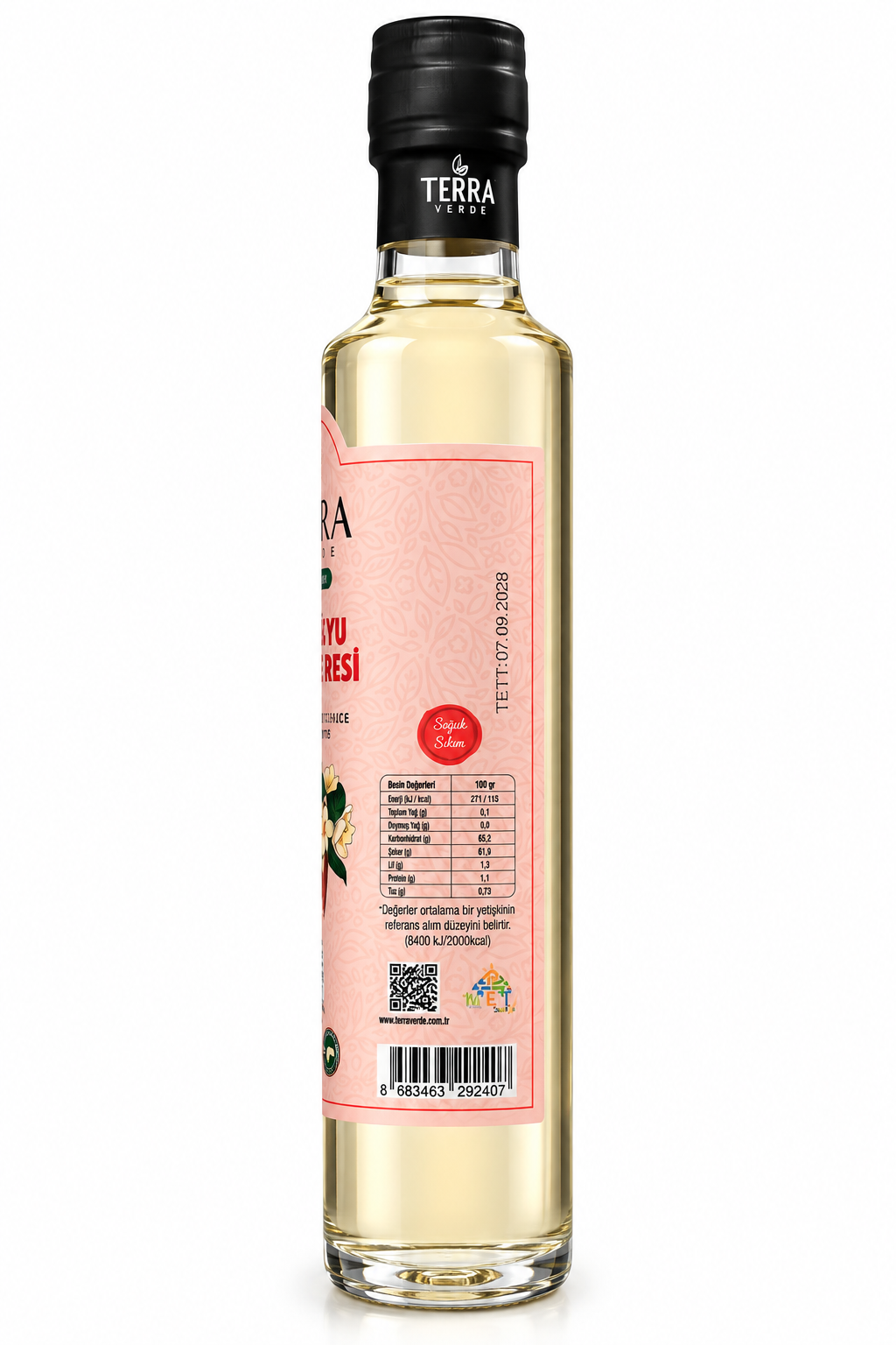 Organik Glutensiz Elma Suyu Konsantresi 340gr Terra Verde