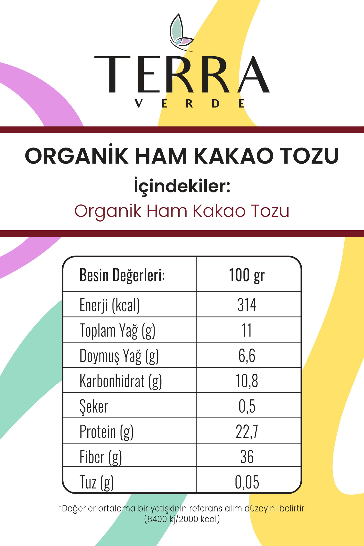 Organik Hindistan Cevizi Yağı Soğuk Sıkım 300Ml Organik Ham Kakao Tozu 140gr Terra Verde