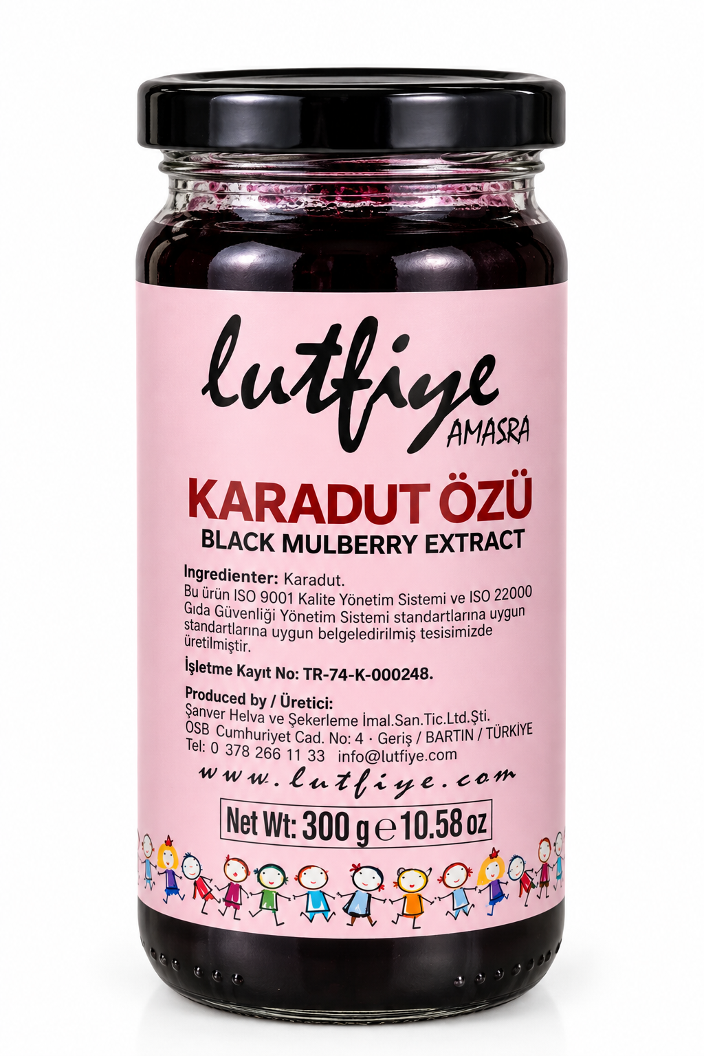 Organik Karadut Özü 280gr Lütfiye