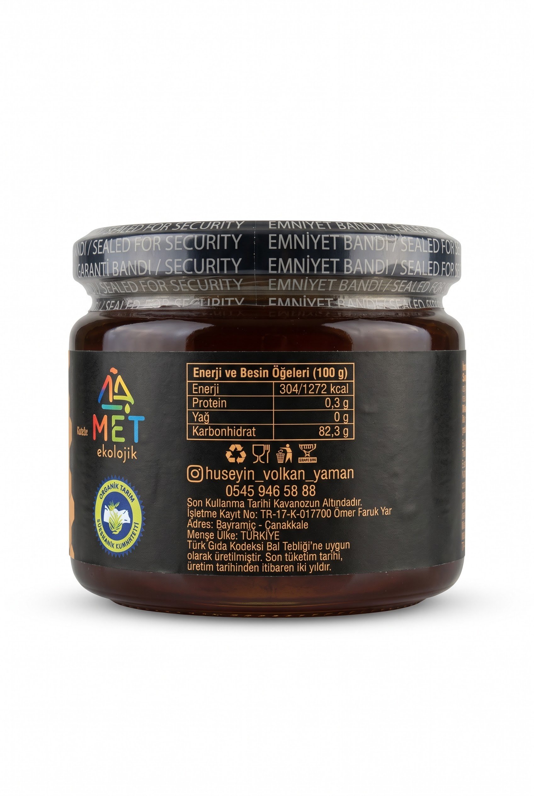 Organik Kestane Balı 425gr Kaz Dağları