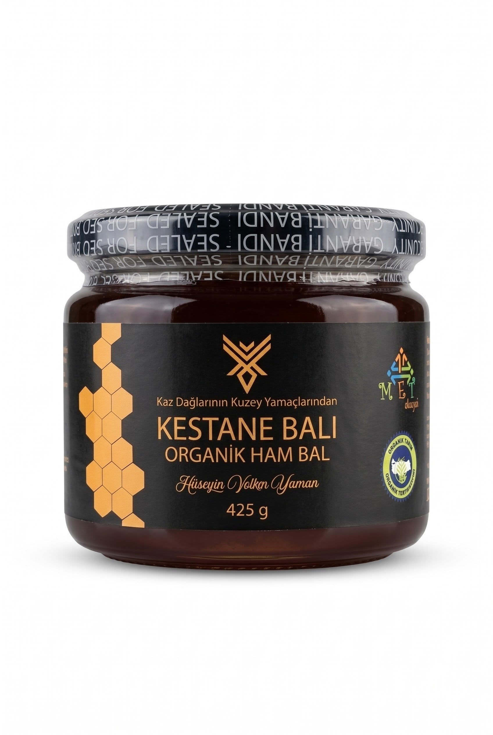 Organik Kestane Balı 425gr Kaz Dağları