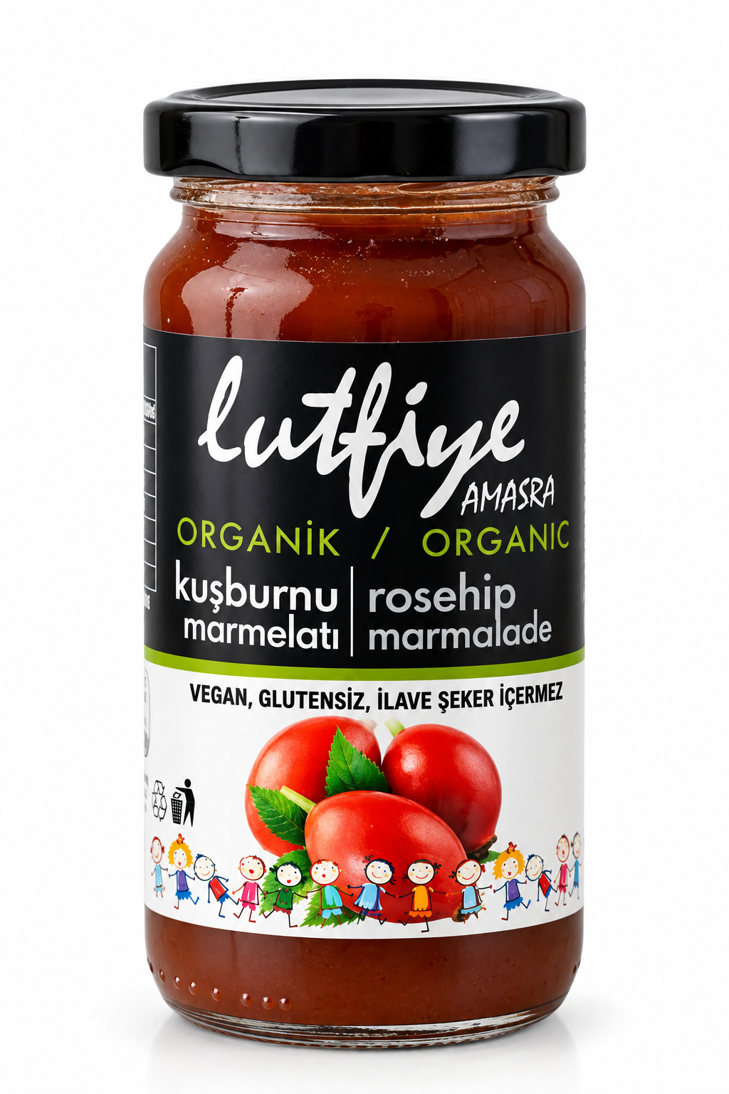 Organik Kuşburnu Marmelatı 280 gr Lütfiye
