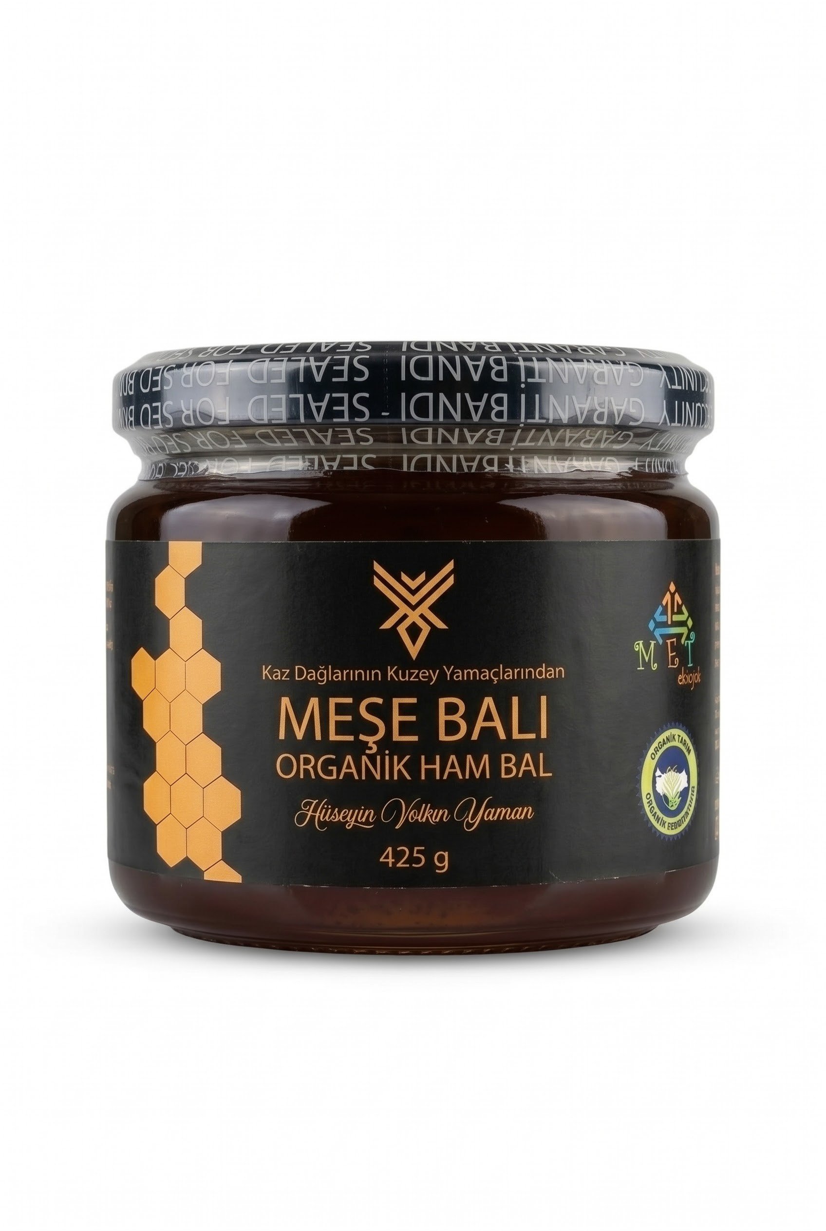 Organik Meşe Balı 425gr Kaz Dağları