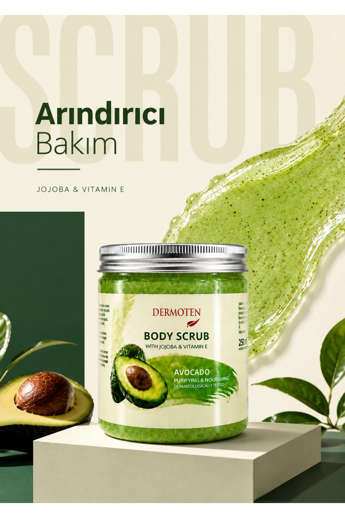 Vücut Peelingi (Avokadolu) | Body Scrub 250 ml
