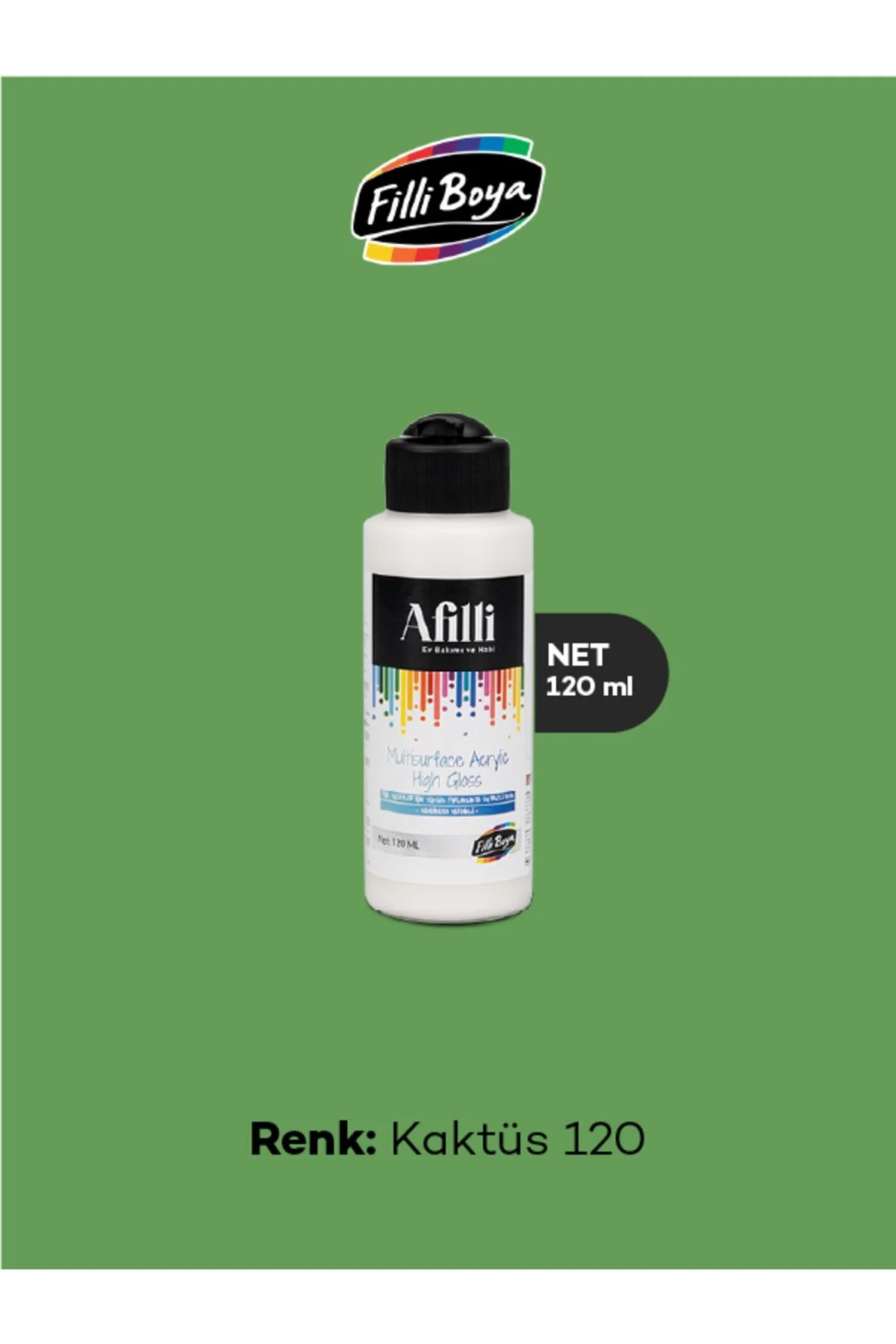 AFİLLİ MULTİSURFACE ACRYLİC SİLK 120ML KAKTÜS