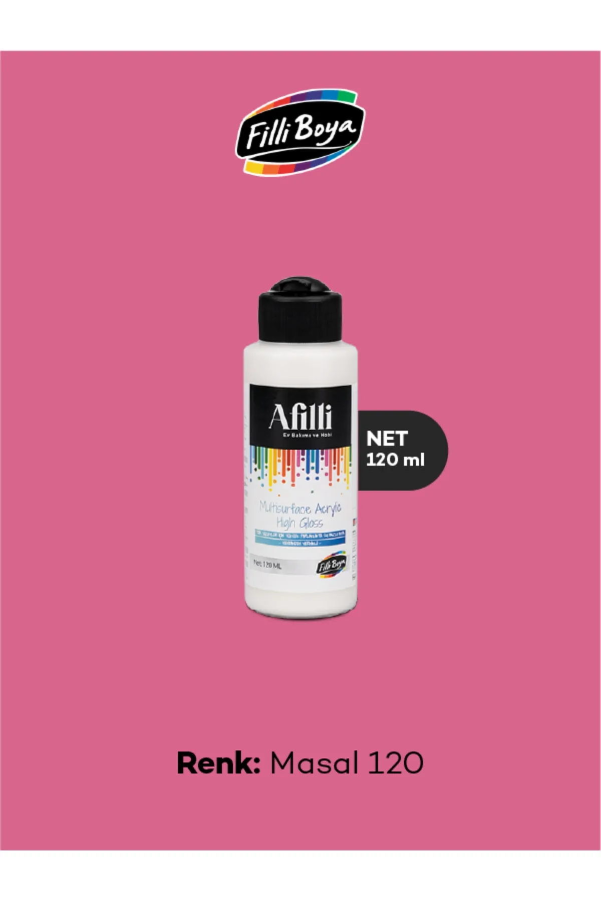 AFİLLİ MULTİSURFACE ACRYLİC SİLK 120ML MASAL