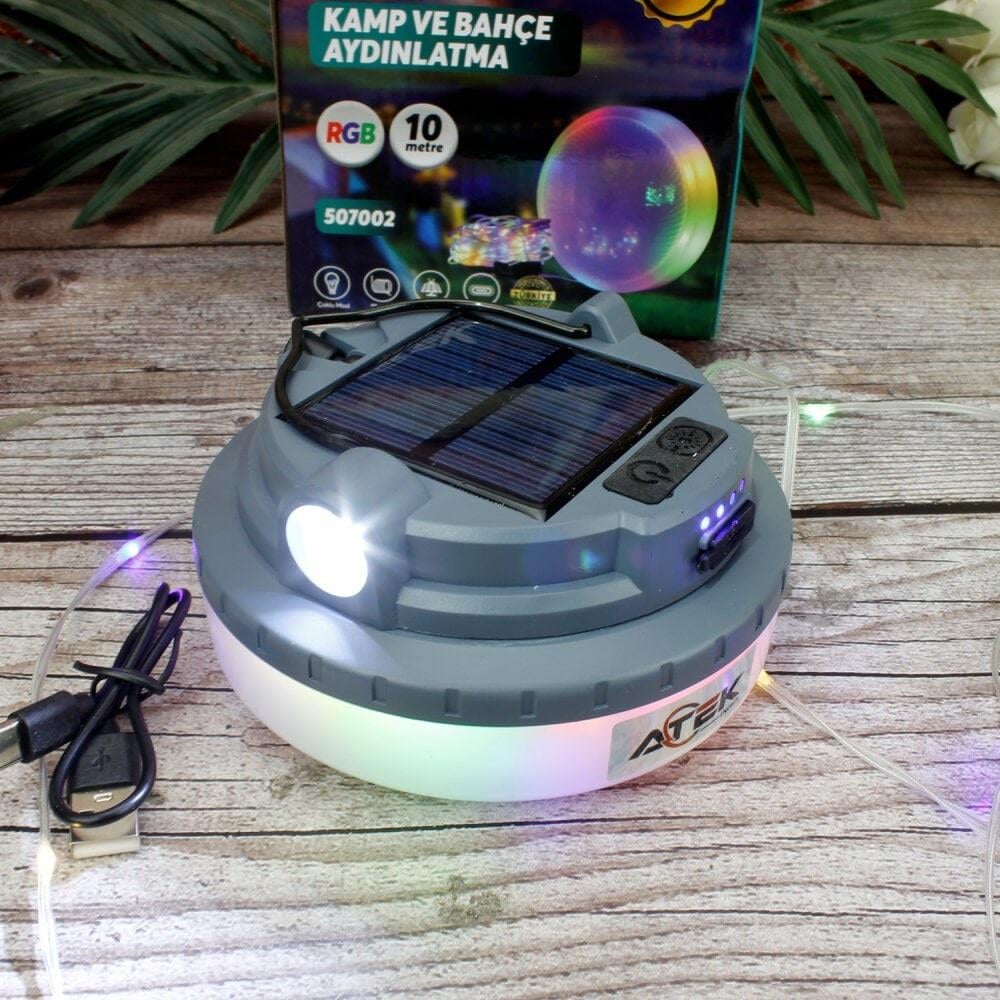 Atek Solar Güneş Enerjili  Şarjlı Led (Atk-500702)