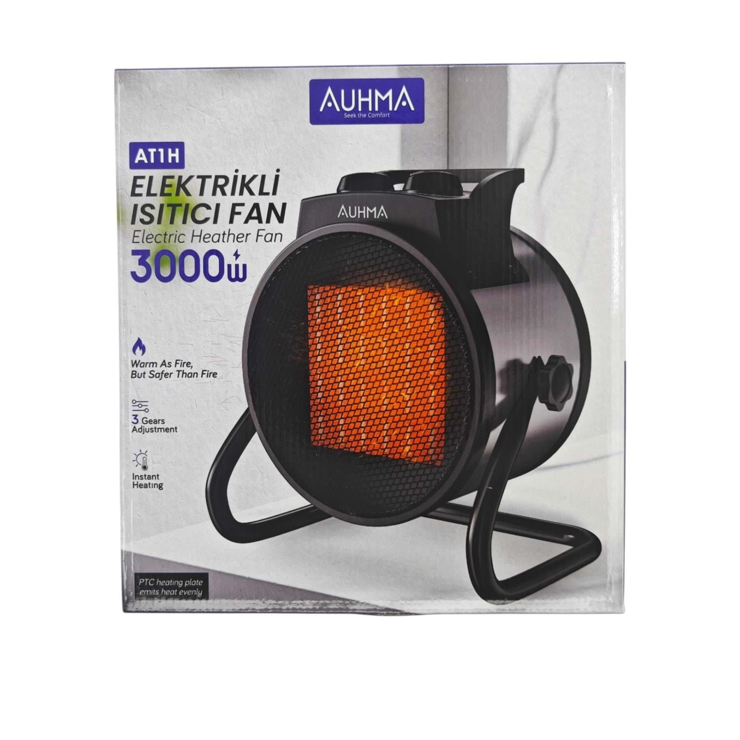 Auhma 3000W Elektrikli Fanlı Isıtıcı (AT1H)