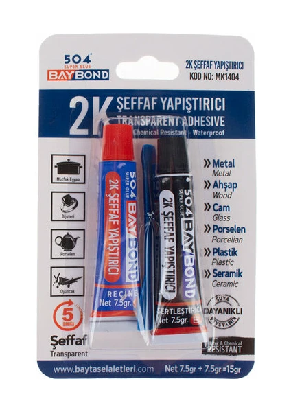 Baybond Çelik Yapıştırıcısı İkiz Tüp 504 (MK1404)